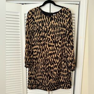 EUC Loft silky shift dress